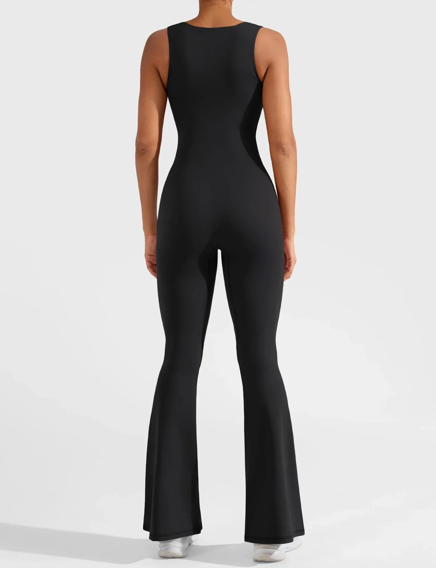 Chase's Elegance Flared V-Back Jumpsuit