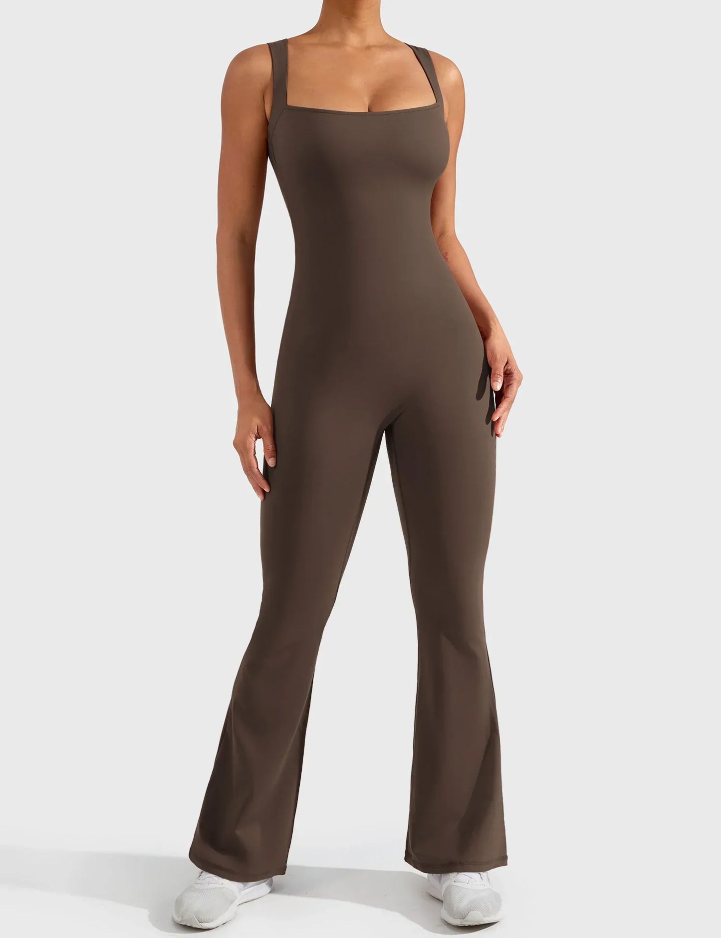 Chase's Elegance Flared V-Back Jumpsuit